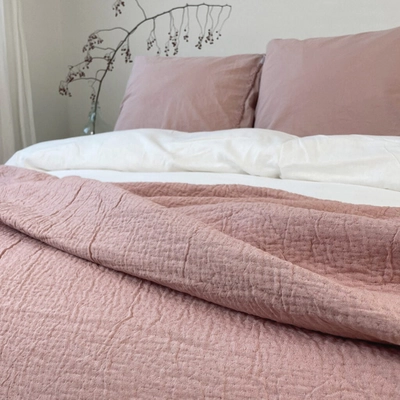 Couvre-Lit Town&Country Denver Pink Coton