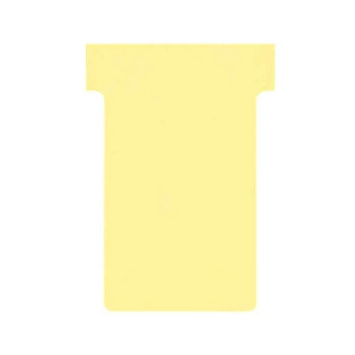 Fiches T - Indice 2 / 60 mm - Jaune NOBO Lot de 100