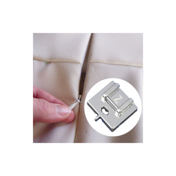 Pied fermeture éclair invisible "Z" Janome A/B/E