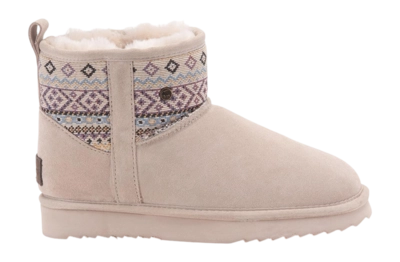 Bottes Warmbat Femme Wallaby Suede Woven Print Blush