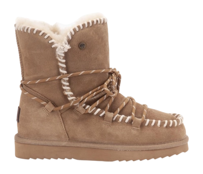 Bottes Warmbat Femme Waturra Suede Lace Camel
