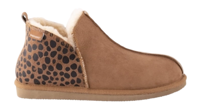 Pantoufles Shepherd of Sweden Femme Annie Leopard Chestnut