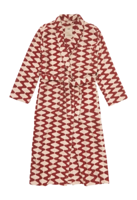 Peignoir OAS Roza Velour Long Robe Bruin Unisexe