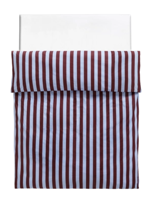 Housse de Couette HAY Été Bordeaux And Sky Blue Coton