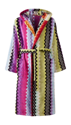 Peignoir Missoni Unisexe Giacomo à Capuche Orange