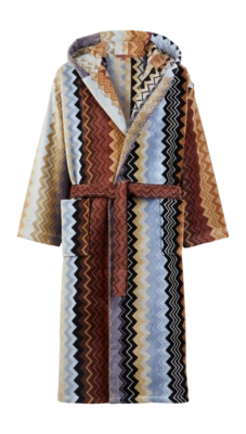 Peignoir Missoni Unisexe Giacomo Hooded Black Multicolor