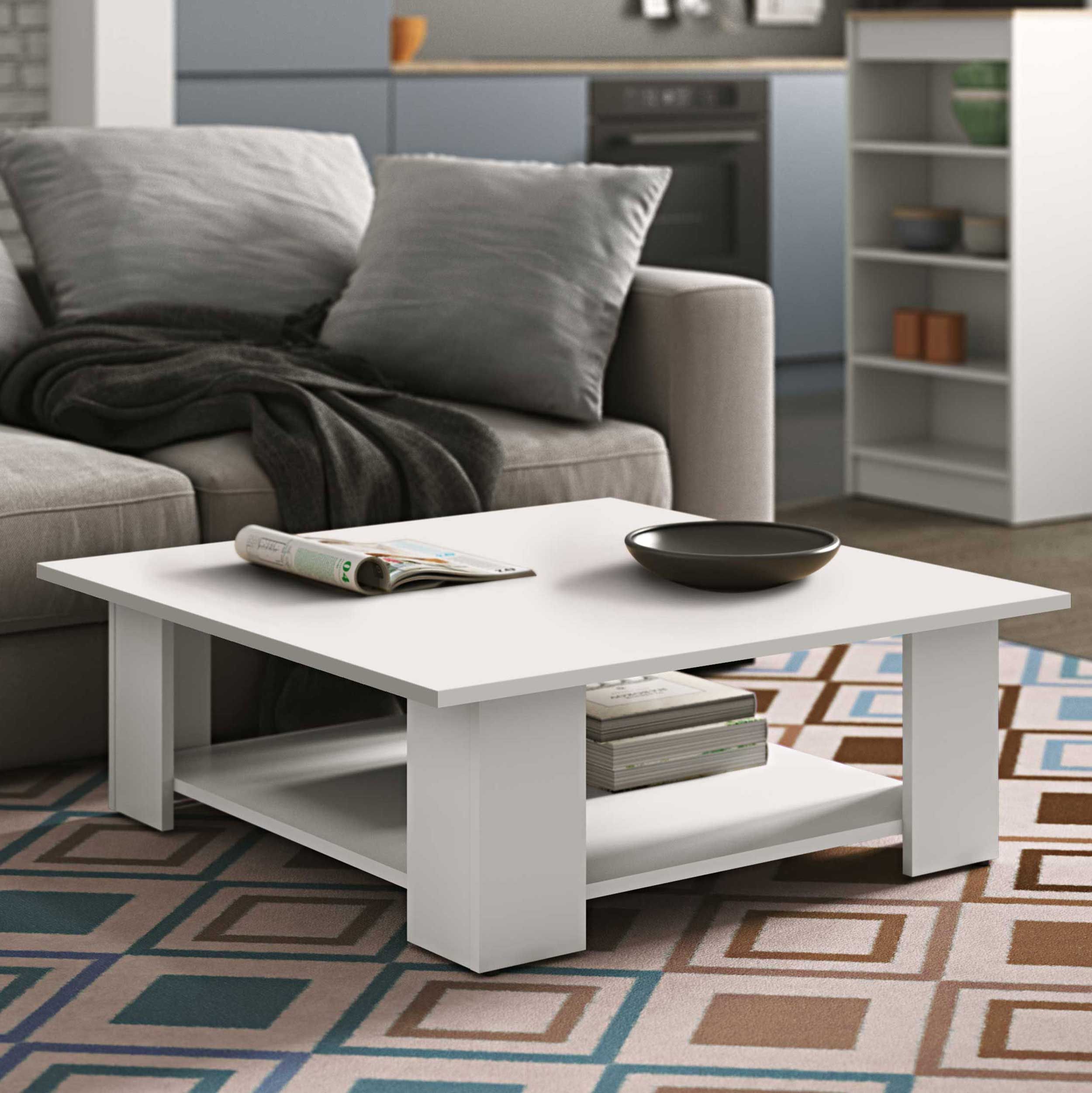 Table basse Square 67x67 - blanc