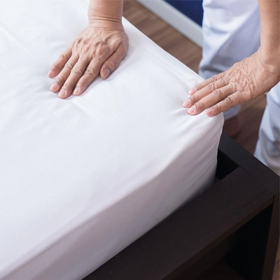 Drap-housse Dommelin Blanc (Organic Percal)