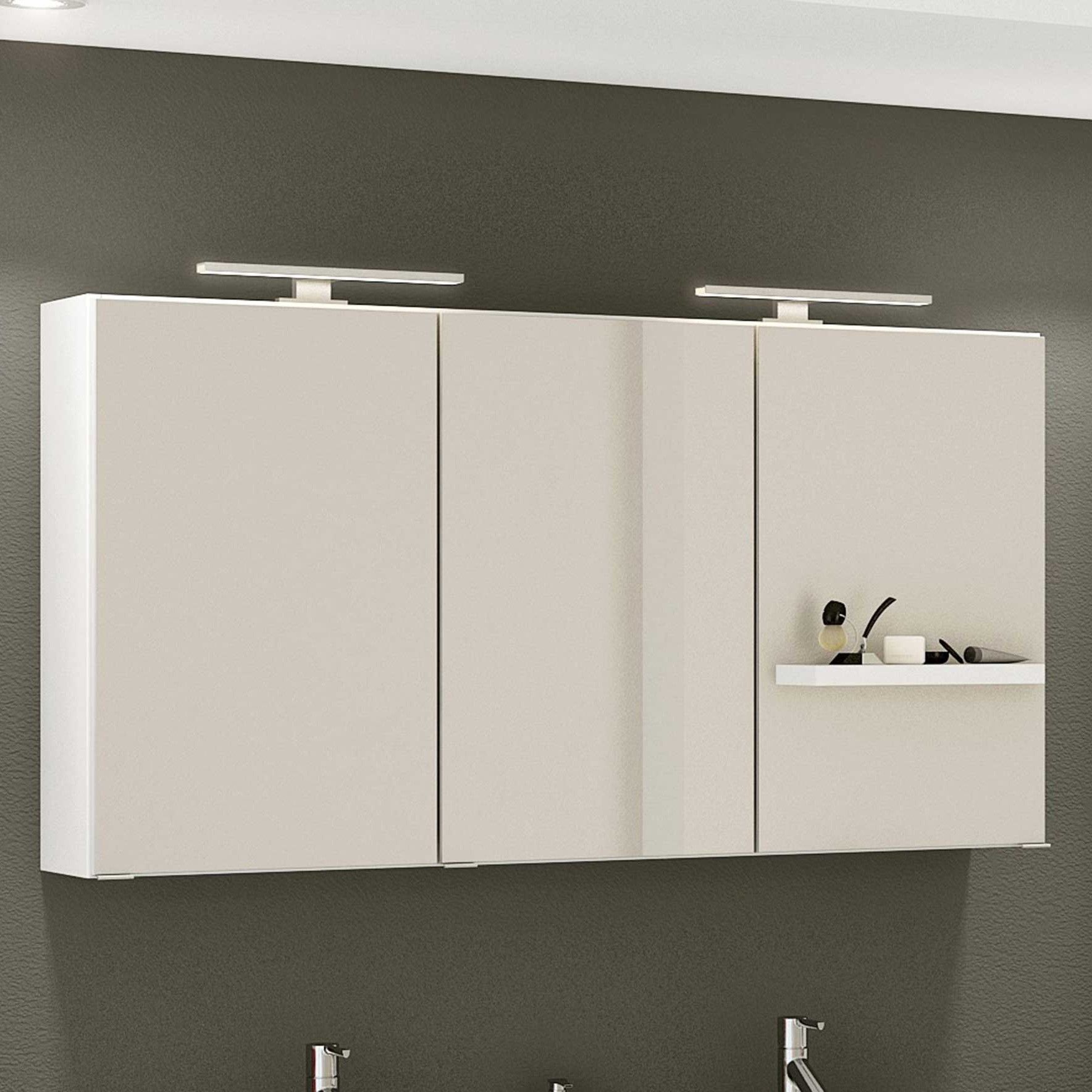 Armoire de toilette Hansen 120cm 3 portes - blanc