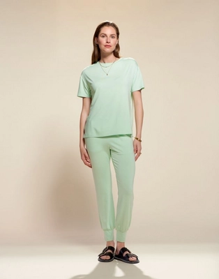 Bas de Pyjama Essenza Femme Jules Uni Vert subtil