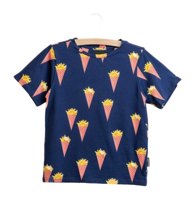 T-shirt SNURK Enfants Fries Navy
