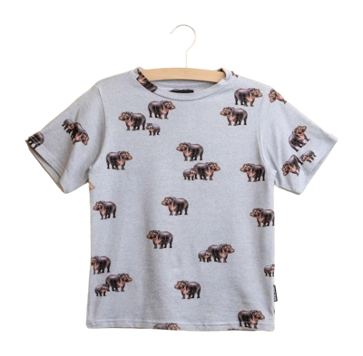 T-Shirt SNURK Enfants Hippopotames