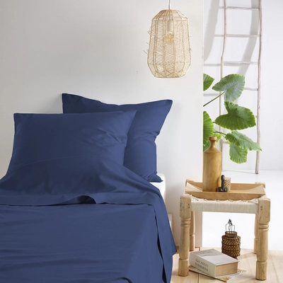 Set de Draps De Witte Lietaer Olivia Bleu Indigo (Satin)