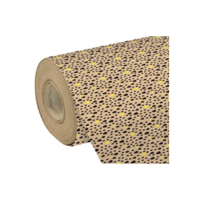 Papier Cadeau Pépins fluo sur rouleau - Brun / Noir - 700 mm x 50 m CLAIREFONTAINE