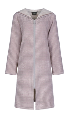 Peignoir Cawö Home Homme 6222 Capuche & Fermeture Éclair Berry