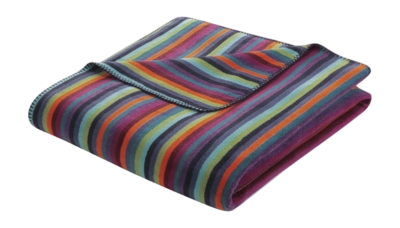 Plaid Cawö Lifestyle Rayures Multicolor Dark