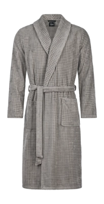 Peignoir Cawö Home 6508 Homme Sjaalkraag Graphite