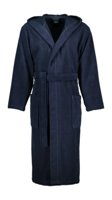 Peignoir Cawö Home 842 Homme Capuchon Blue