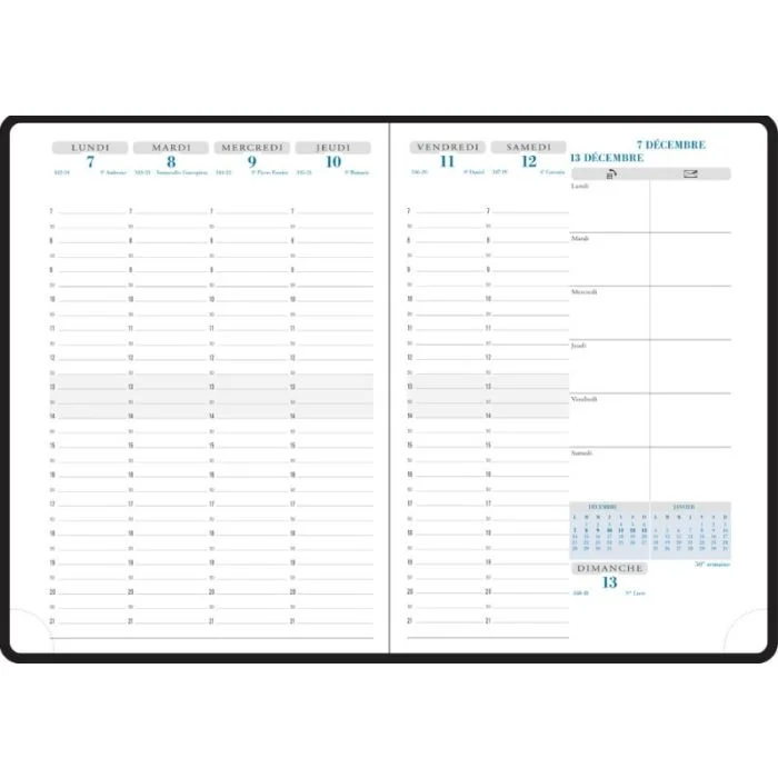 Recharge pour Agenda 2026 Semainier HORIZON 22 - 225 x 180 mm EXACOMPTA