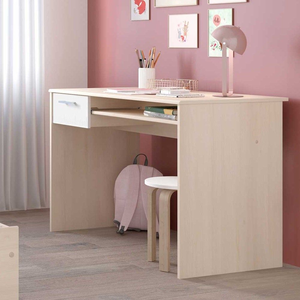 Bureau Carlos brun clair 109cm - brun