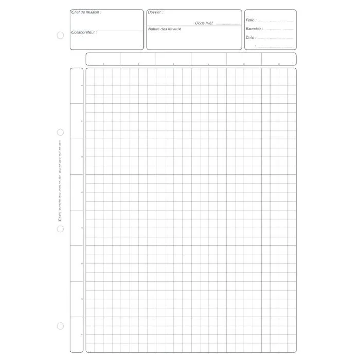 BLOC BLANC Matrice pour contrôle interne (Elve)