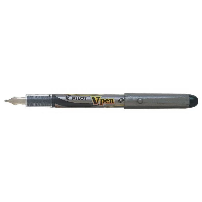 Stylo Plume jetable V-Pen Silver - Noir PILOT