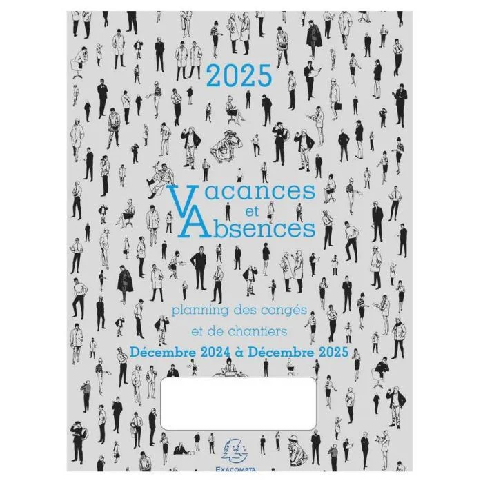 Planning des congés 2025 - Vacances et absences EXACOMPTA
