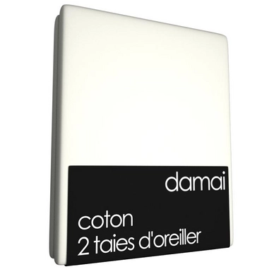 2 Taies d'Oreiller Damai Ivoire (Coton)