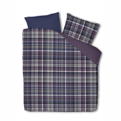Dekbedovertrek Good Morning Check Paars Katoen