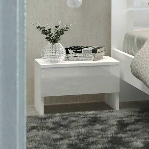 Table de chevet Barbara 1 tiroir - blanc