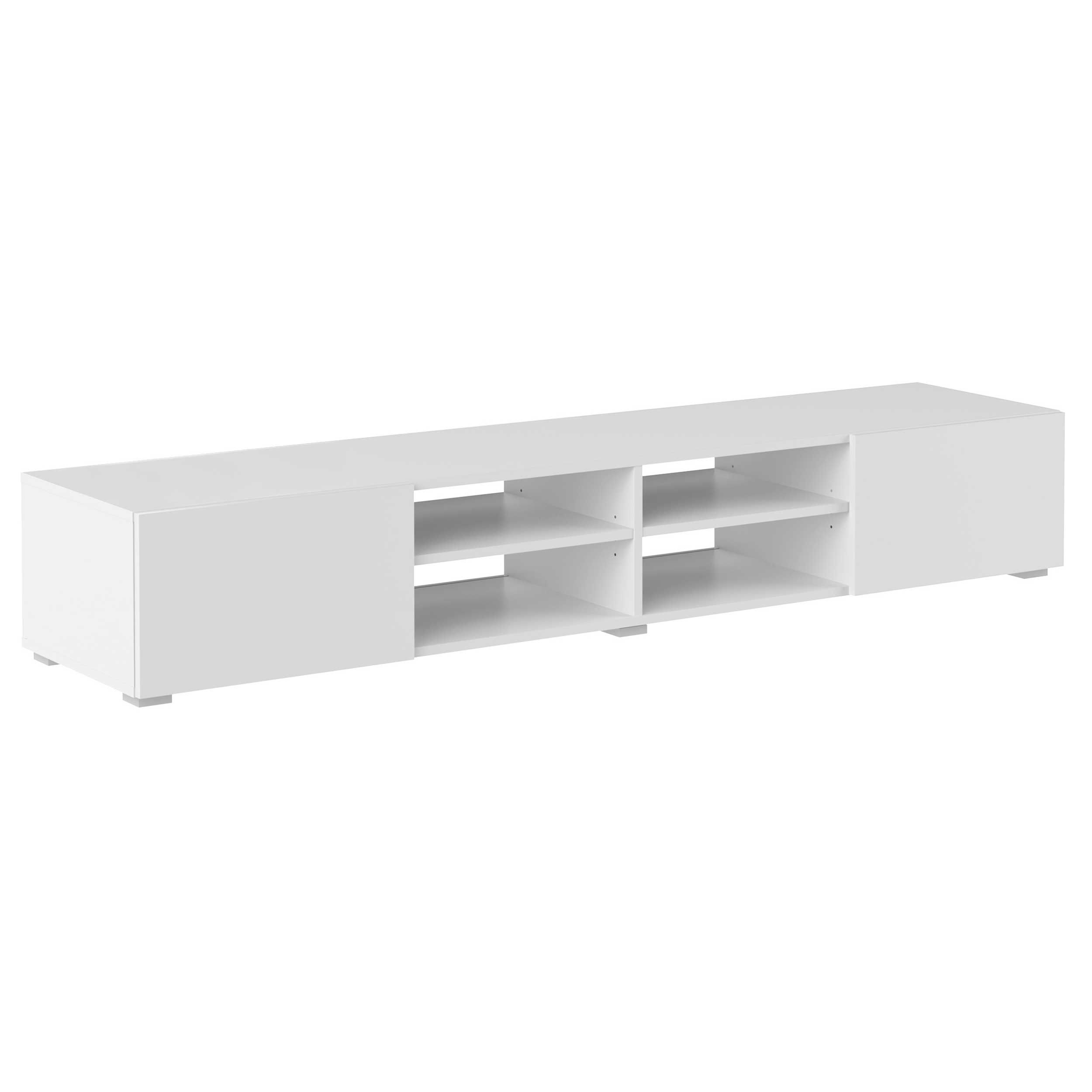 Meuble TV Podium 185 cm - blanc