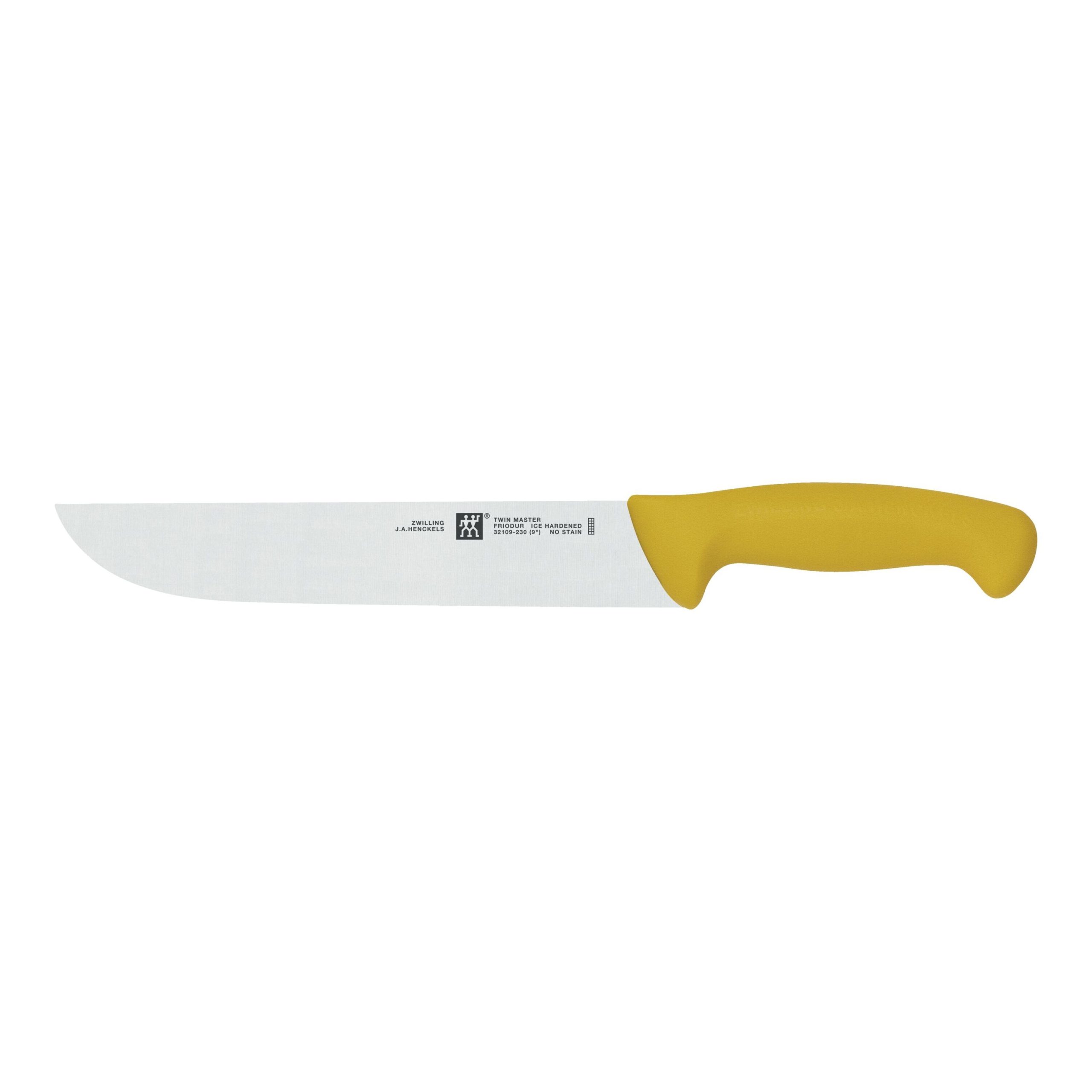 Couteau de boucher 23 cm, Jaune
