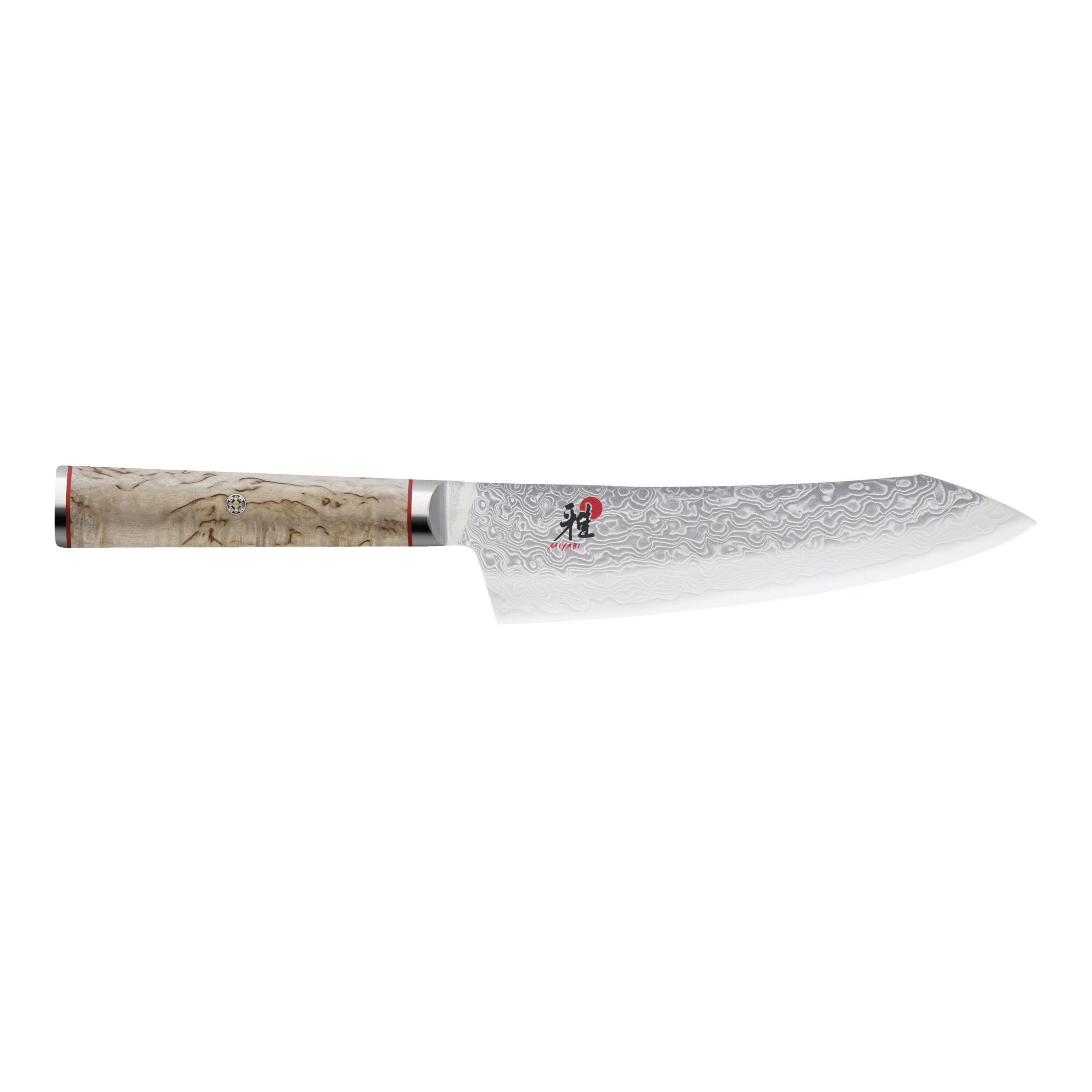Rocking Santoku 18 cm, Brun, Tranchant lisse