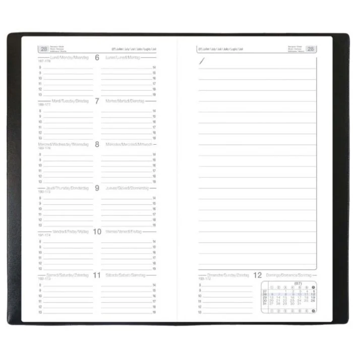 Agenda de Poche Semainier 2026 - 88 x 170 mm QUO VADIS Notexdi