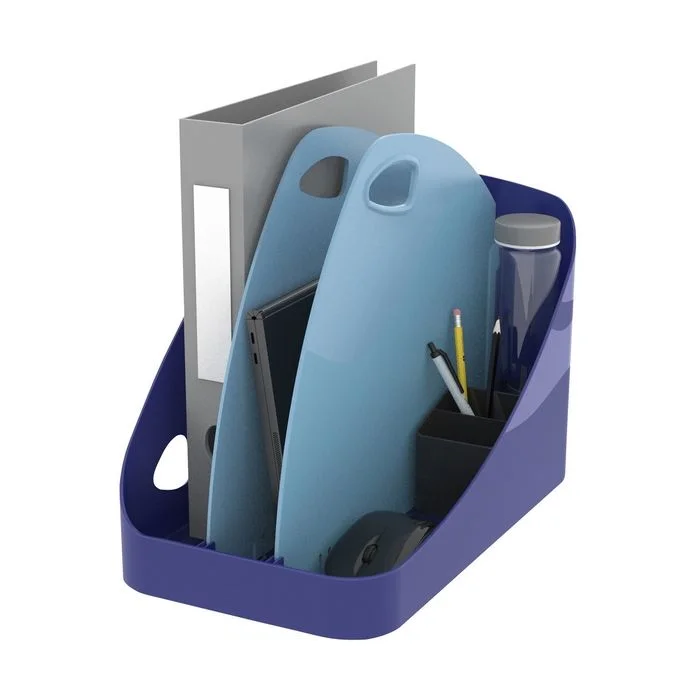 Trieur / Rangement de bureau - 3 compartiments - Bleu EXACOMPTA Flex Box Bee Blue
