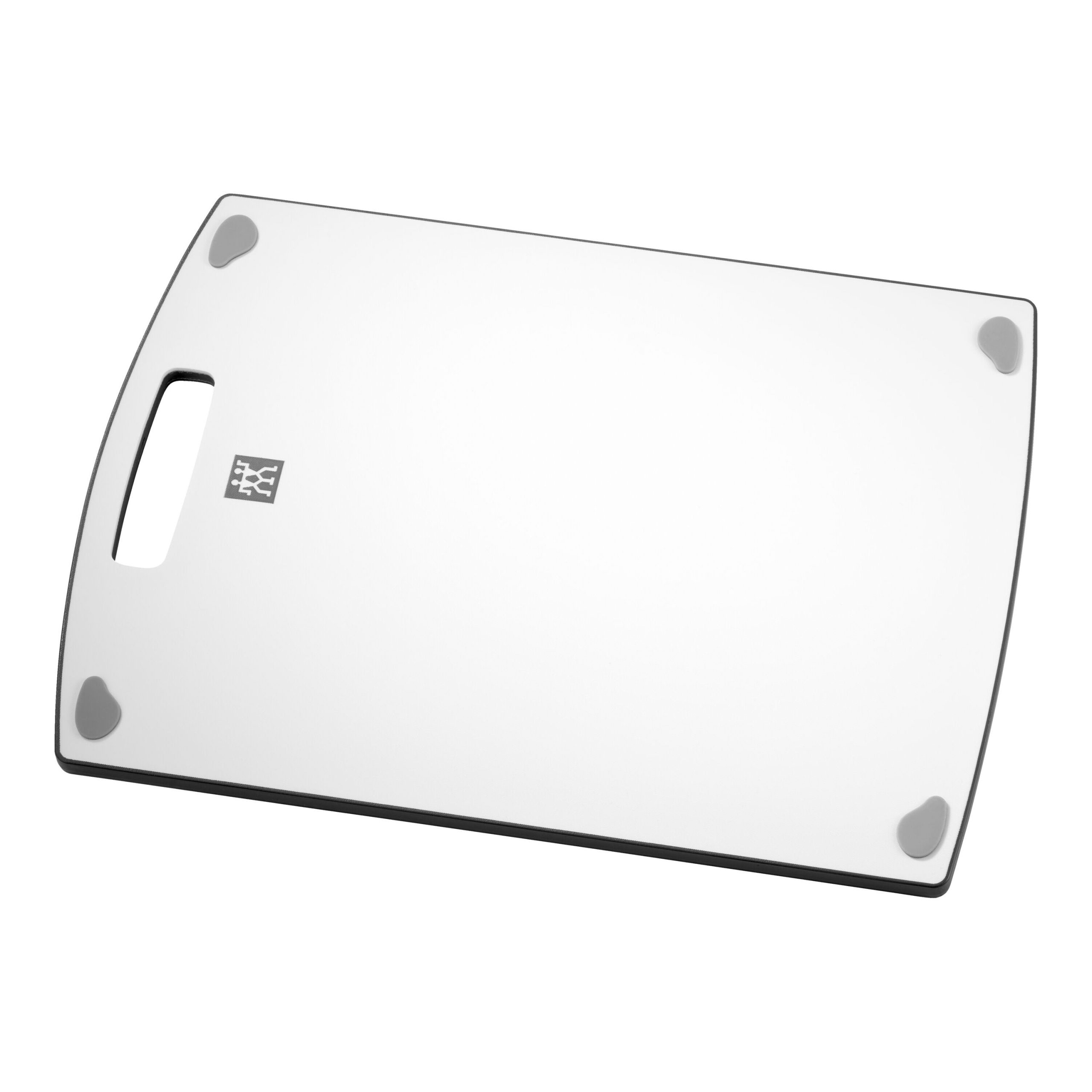 37 cm x 27 cm, Planche à découper, Blanc-Gris