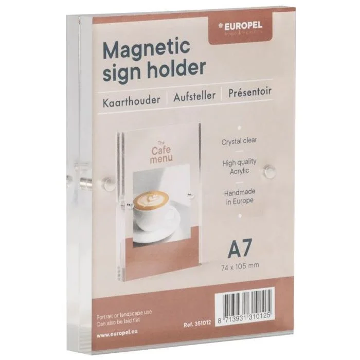 Présentoir de table à aimants - A7 EUROPEL