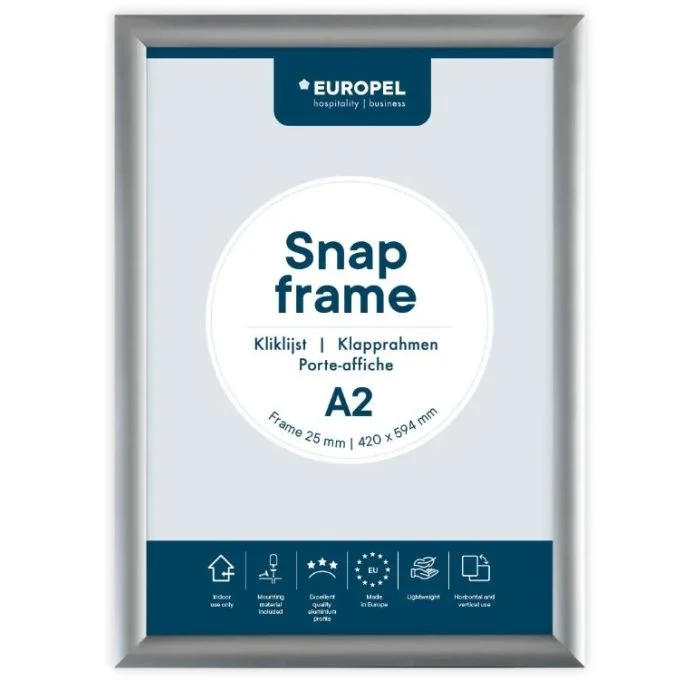 Cadre Porte affiche - A2 - Argent EUROPEL
