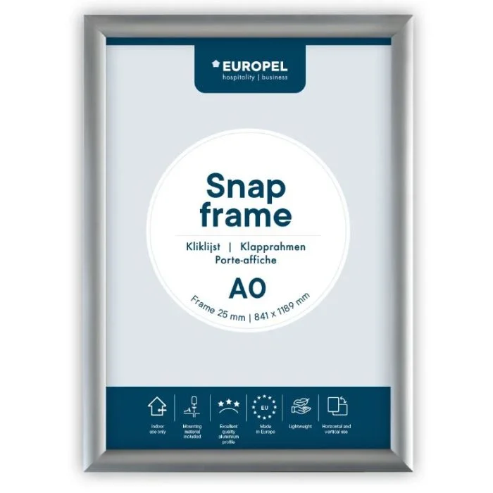 Cadre Porte affiche - A0 - Argent EUROPEL