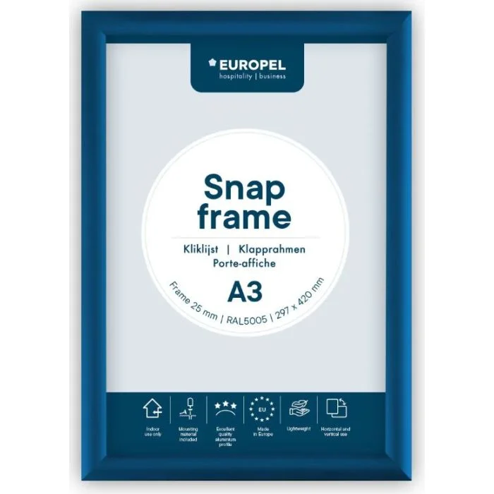 Cadre Porte affiche - A3 - Bleu EUROPEL