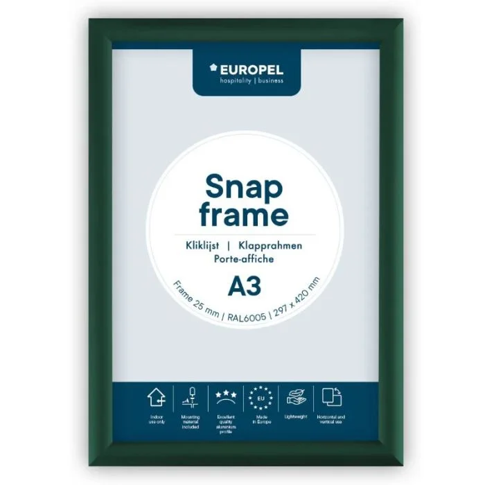 Cadre Porte affiche - A3 - Vert EUROPEL