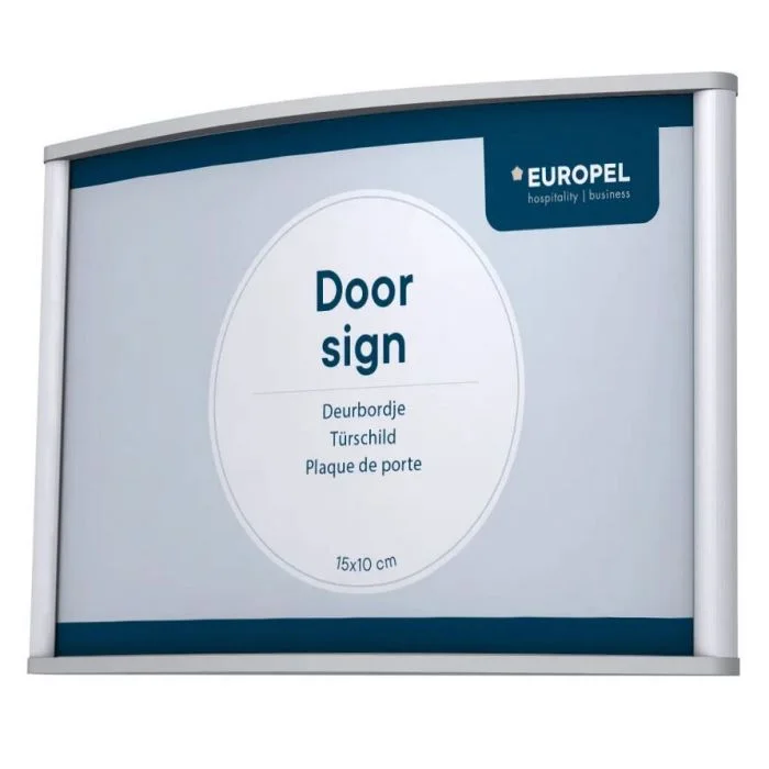 Plaque de Porte - 150 x 100 mm - Argent EUROPEL