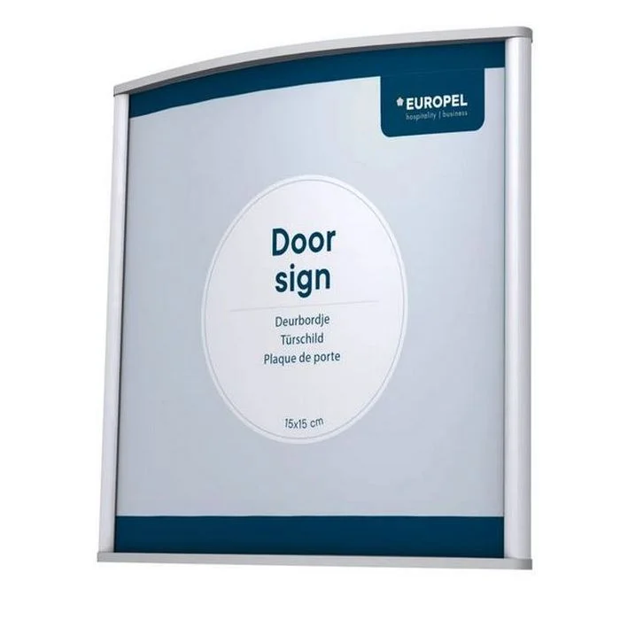 Plaque de Porte - 150 x 150 mm - Argent EUROPEL
