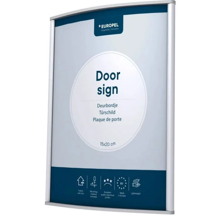 Plaque de Porte - 150 x 200 mm - Argent EUROPEL