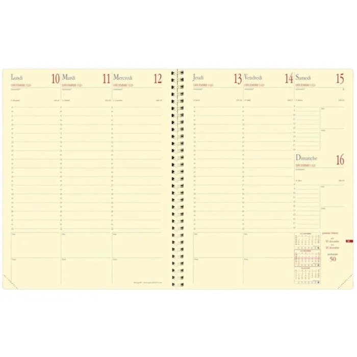 Recharge pour agenda de bureau 2026 - Manager - 210 x 270 mm QUO VADIS