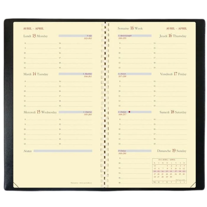 Agenda de Poche 2026 88 x 170 mm QUO VADIS Planorizon