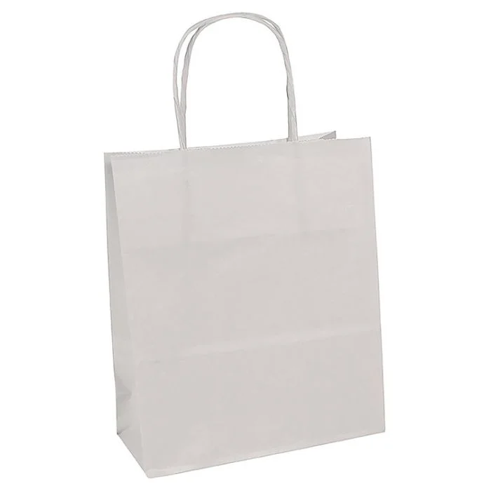 Sac en papier - 160 x 80 x 210 mm - Blanc CLAIREFONTAINE Lot de 25