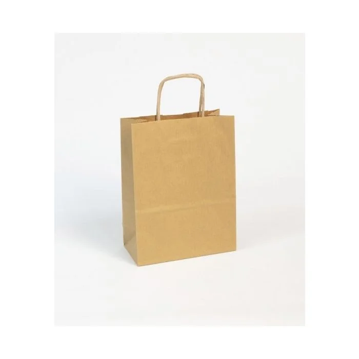 Sac en papier - 160 x 80 x 210 mm - Kraft Brun CLAIREFONTAINE Lot de 25