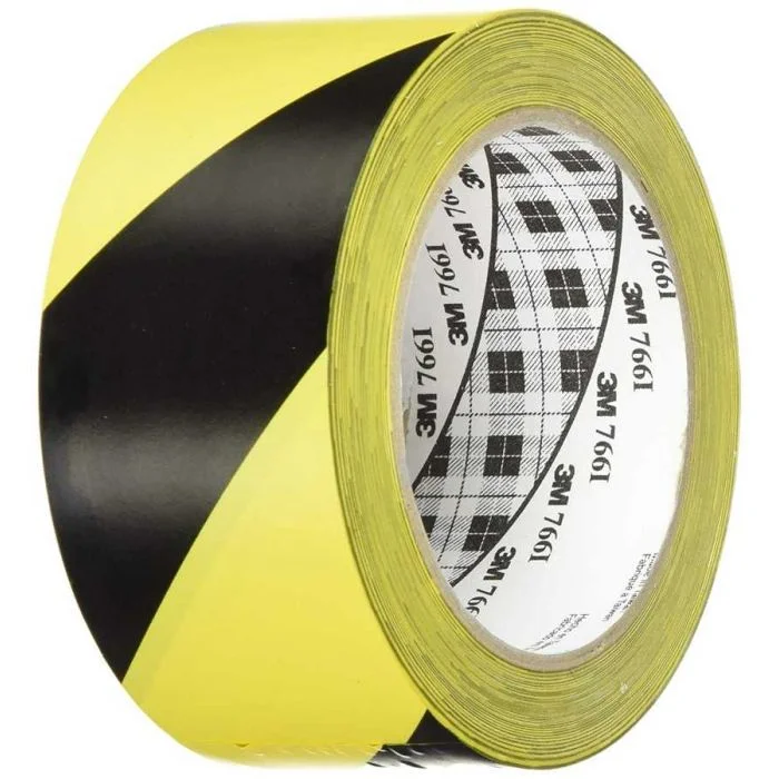 Ruban adhésif PVC souple - Noir/Jaune 3M SCOTCH
