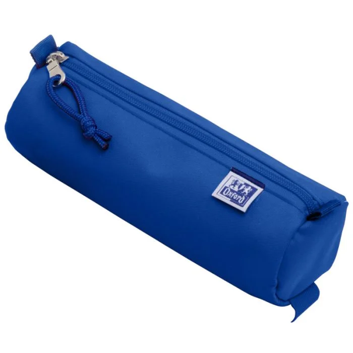 Trousse ronde pour stylos - Bleu OXFORD